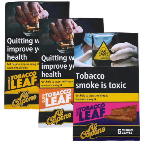 Al Capone 100% Tobacco Leaf Wrap - 3 x Pack of 5 Bundle Deal - Mixed